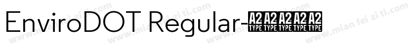 EnviroDOT Regular字体转换